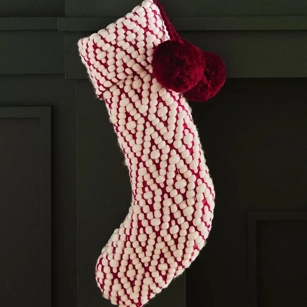 Wilma Stocking-Raspberry